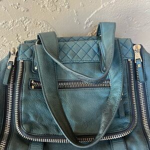 ASH Ha-mick Teal Leather Women's Bag